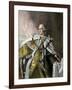 George Iii, King of England, in Gold Brocade Trimmed with Ermine, 1767-null-Framed Giclee Print