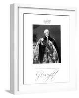 George III, King of Great Britain and Ireland, 19th Century-W Holl-Framed Giclee Print