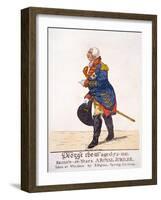 George III of Britain in 1810 on His Fifty Year Jubilee-Robert Dighton-Framed Giclee Print