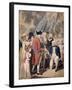 George III Presenting a Sword to Admiral Earl Howe, C1794-Isaac Cruikshank-Framed Giclee Print