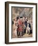 George III Presenting a Sword to Admiral Earl Howe, C1794-Isaac Cruikshank-Framed Giclee Print