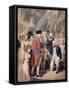 George III Presenting a Sword to Admiral Earl Howe, C1794-Isaac Cruikshank-Framed Stretched Canvas