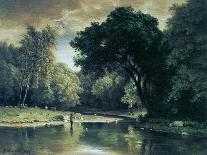 Over the river-George Inness-Giclee Print