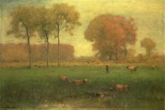 Over the river-George Inness-Framed Giclee Print