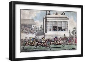 George IV and the Duke of York, the Royal Stand, Ascot, Early 19th Century-null-Framed Giclee Print