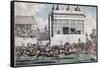 George IV and the Duke of York, the Royal Stand, Ascot, Early 19th Century-null-Framed Stretched Canvas
