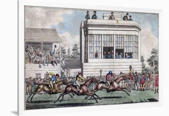 George IV and the Duke of York, the Royal Stand, Ascot, Early 19th Century-null-Framed Premium Giclee Print