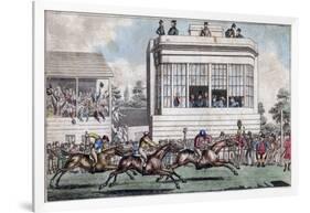 George IV and the Duke of York, the Royal Stand, Ascot, Early 19th Century-null-Framed Premium Giclee Print