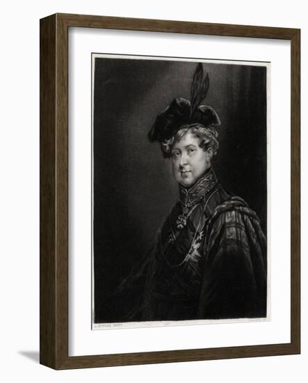 George IV in Bonnet-null-Framed Art Print