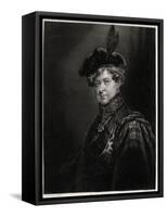 George IV in Bonnet-null-Framed Stretched Canvas