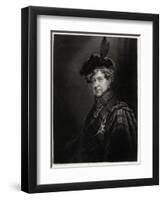 George IV in Bonnet-null-Framed Art Print