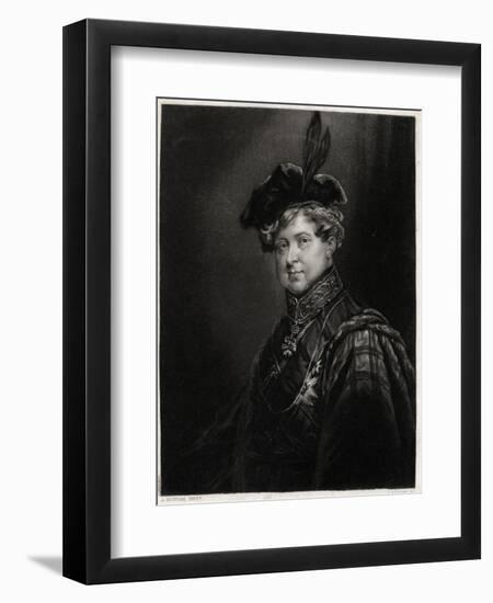 George IV in Bonnet-null-Framed Art Print