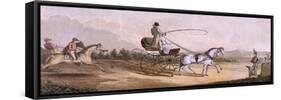 George IV in Carriage-null-Framed Stretched Canvas