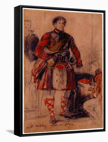 George IV in Highland Dress at the Palace of Holyrood, 1822-Sir David Wilkie-Framed Stretched Canvas