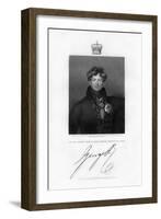 George IV, King of the United Kingdom and Hanover, 19th Century-E Scriven-Framed Giclee Print