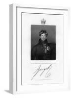 George IV, King of the United Kingdom and Hanover, 19th Century-E Scriven-Framed Giclee Print
