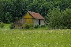 North Cascades Barn-George Johnson-Photographic Print