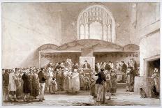 The Smoking House at Chelsea Hospital: Pensioners Describing the Battle of Corunna, 1834-George Jones-Giclee Print
