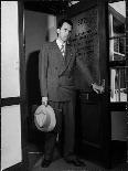 Attorney Richard Nixon in the Doorway of Law Office After Returning From WWII to Resume His Career-George Lacks-Photographic Print