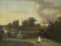 View of Chiswick Villa from a Balcony Above the Cascade with the Lake, 1742-George Lambert-Stretched Canvas