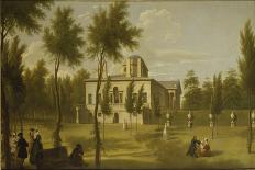 View of Chiswick Villa from the Lawn, C.1735-George Lambert-Mounted Giclee Print