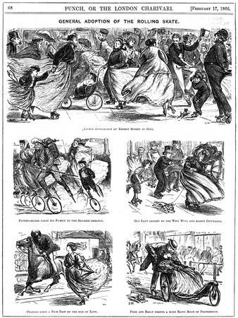General Adoption of the Rolling Skate, 1866
