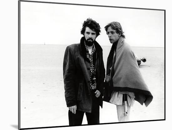 GEORGE LUCAS; MARK HAMILL. "Star Wars: Episode IV-A New Hope" [1977], directed by GEORGE LUCAS.-null-Mounted Premium Photographic Print