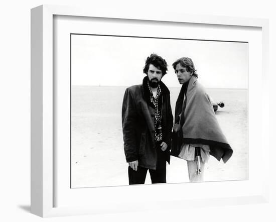 GEORGE LUCAS; MARK HAMILL. "Star Wars: Episode IV-A New Hope" [1977], directed by GEORGE LUCAS.-null-Framed Photographic Print
