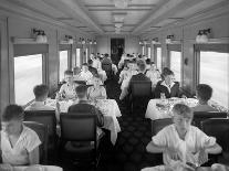 D&Rgw Dining Car Interior, c.1927-George Lytle Beam-Stretched Canvas