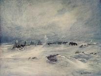 'A Blizzard on the Barrier', c1908, (1909)-George Marston-Giclee Print
