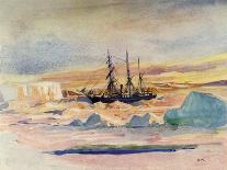Shackleton's Ship, the Nimrod, in Mcmurdo Sound, 1912-George Marston-Giclee Print