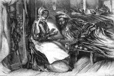 Doctor and Family in Deathbed Scene-George Measom-Art Print