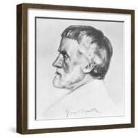George Meredith 1828-1909-William Strang-Framed Giclee Print