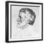 George Meredith 1828-1909-William Strang-Framed Giclee Print