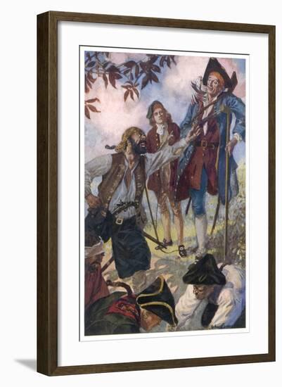 George Merry and His Fellow Pirates-John Cameron-Framed Art Print