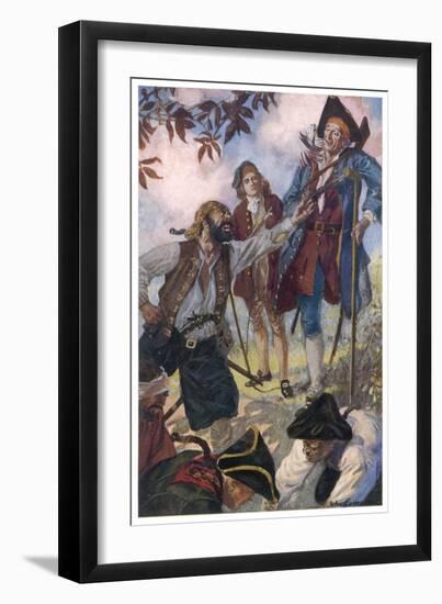 George Merry and His Fellow Pirates-John Cameron-Framed Art Print