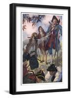 George Merry and His Fellow Pirates-John Cameron-Framed Art Print