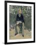 George Moore in the Artist's Garden, c.1879-Edouard Manet-Framed Giclee Print