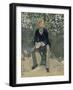 George Moore in the Artist's Garden, c.1879-Edouard Manet-Framed Giclee Print