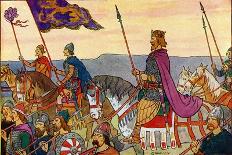 The First Saxons in Britain-George Morrow-Art Print