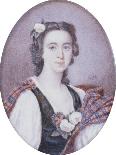 Flora Macdonald (1722-1790), in Black and White Dress with Bouquet of Roses and Tartan Plaid-George Murray-Laminated Giclee Print