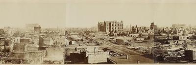 Decatur Street, Masonic Hall, and Trout House-George N. Barnard-Framed Stretched Canvas