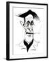 George Orwell - caricature-Neale Osborne-Framed Giclee Print