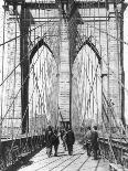 New York and Brooklyn Bridge-George P. Hall-Stretched Canvas