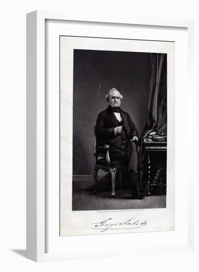 George Peabody Engraving-George Edward Perine-Framed Giclee Print
