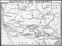 Map of Manitoba and the Northwest, Canada, C1893-George Philip & Son-Stretched Canvas