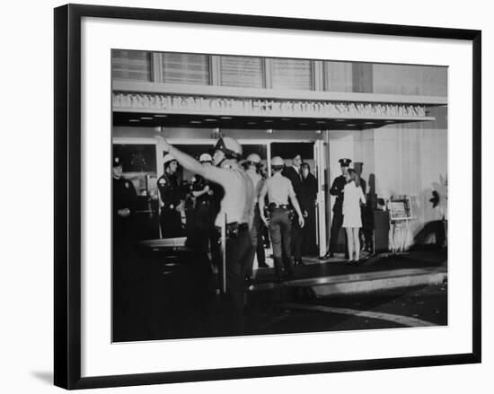 George Plimpton at the Hospital after Robert F. Kennedy's Assassination-null-Framed Premium Photographic Print