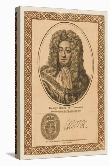 George Prince of Denmark Consort of Queen Anne with His Autograph-null-Stretched Canvas