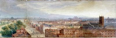 Aerial View of Knightsbridge, London, C1845-George Robert Vawser-Framed Stretched Canvas