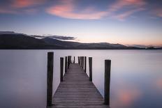 Sunrise over Derwentwater from the ridge leading to Catbells in the Lake District National Park, UK-George Robertson-Photographic Print